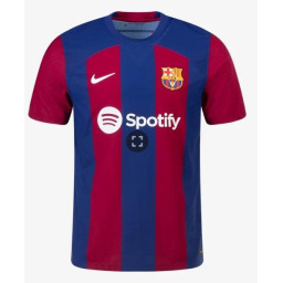 Youth 2023-24 Barcelona Home Red and Blue Replica Jersey