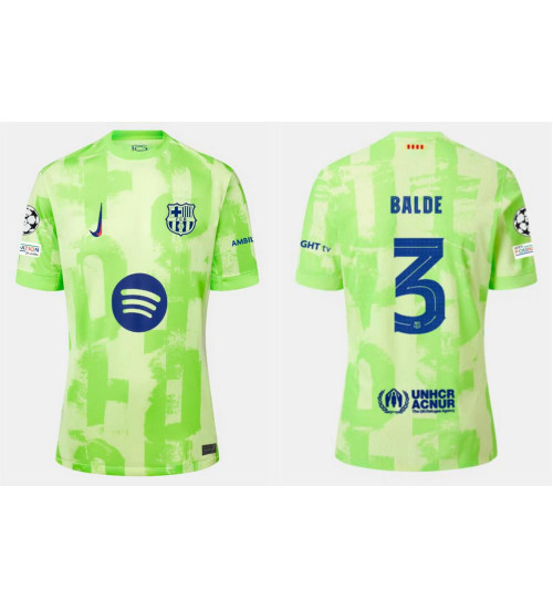 Women Barcelona Third 2024/25 Balde 3 Replica Green Jersey