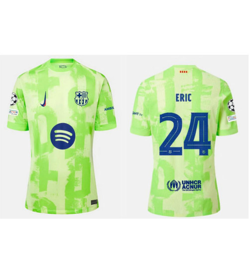 Women Barcelona Third 2024/25 Eric 24 Authentic Green Jersey