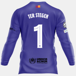 2025-2026 Barcelona TER STEGEN 1 Away purple Goalkeeper Jersey
