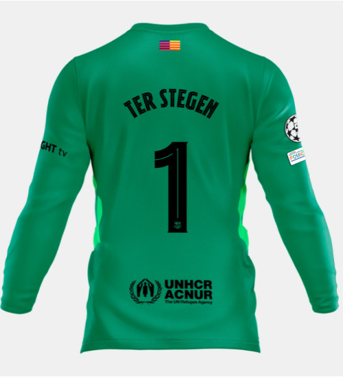 2025-2026 Barcelona TER STEGEN 1 Green Goalkeeper Jersey 2025-2026 Barcelona TER STEGEN 1 Green Goalkeeper Jersey